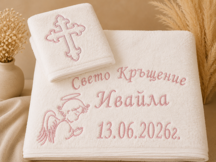 Персонализирана кърпа за „Свето кръщение с бродерия“ - Image 6